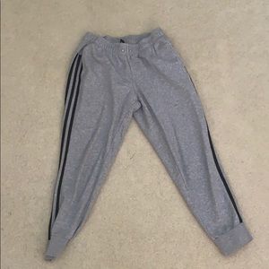 Grey adidas jogger sweatpants